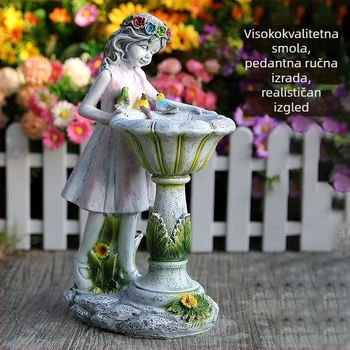 Skulptura vile za vrt od smole – stil American Country, XZ018 Small Fairy, Marka XinZhan Electronics