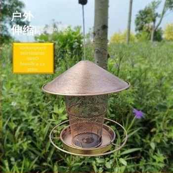 Vanjska viseća hranilica za ptice – ukrasni vjetrovit stil, poklon za useljenje, božićni poklon