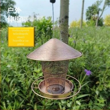 Vanjska viseća hranilica za ptice – ukrasni vjetrovit stil, poklon za useljenje, božićni poklon