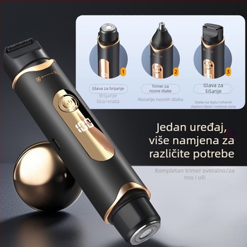 Električni brijač i trimer za cijelo tijelo – YY-211, kućište od ABS-a, USB napajanje, glava noža od nehrđajućeg čelika, uklanjanje dlačica s cijelog tijela