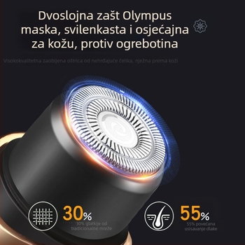 Električni brijač i trimer za cijelo tijelo – YY-211, kućište od ABS-a, USB napajanje, glava noža od nehrđajućeg čelika, uklanjanje dlačica s cijelog tijela