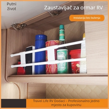 RV unutarnji hardver set: viseći ormar, šine za garderobu i teleskopske odvojive ploče – prilagodljive dodatne opreme za RV modifikacije