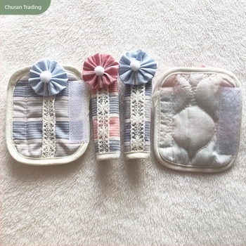 Zaštitna navlaka za kvaku ormarića s floralnim pletenim čipkama, pamuk materijal, glavni dio tkanine 95% / sekundarni 5%, korejski stil, prilagodba dostupna