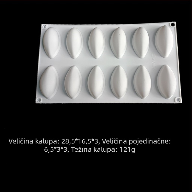 Silikonska kalupa za tortu, neobičan oblik, modern minimalistički stil, lansirano 2024.