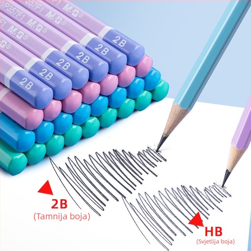 Olovka Morning Light M&G HB, drveno kućište, za djecu u 1. i 2. razredu