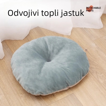 Mačje gnijezdo za sve sezone s punim obuhvatom, odvojivo i perivo, materijali: kristalni pliš / protuklizna tkanina / PP pamuk, porijeklo: Kina