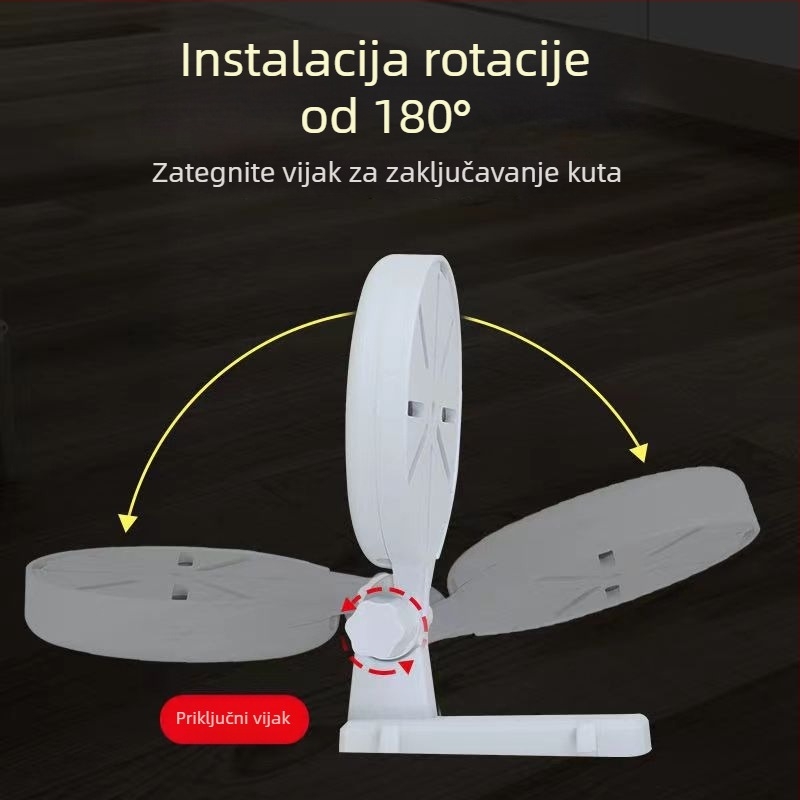 Bez bušenja univerzalni zidni nosač za unutarnje kamere nadzora (plastika, injekcijsko oblikovanje, Hong Xuan, s originalnom bazom za montažu)