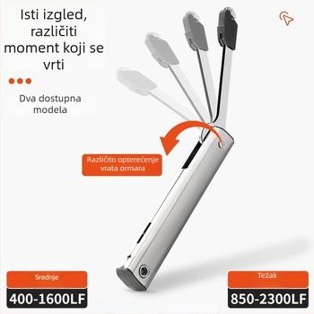 Hidraulni štap za vrata ormarića za preklopna vrata, model G68, hladno valjani čelik, moderan minimalistički stil