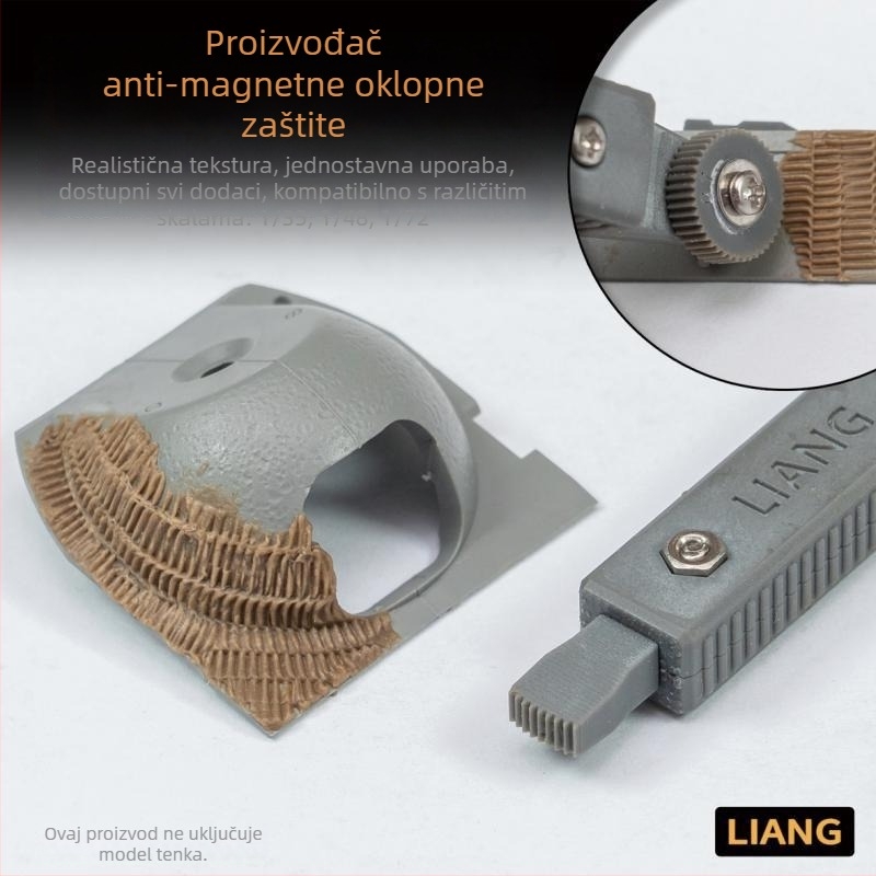 Tank model – anti-magnetni oklopni tvorac – uključuje različite oblike u različitim mjerilima, model 0229