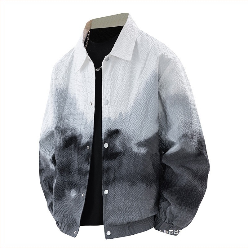 Muška jakna s kapuljom, corduroy materijal, glavna tkanina: zečja krzna, jednostruko kopčanje, slobodan kroj