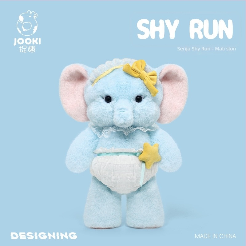 Catch Fun plišani slon - kratki pliš, punjenje PP pamuk, model životinja, prilagodba logotipa privatna marka