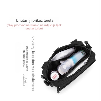 Taktička vanjska pojas torba s MOLLE, proširiva džep, unisex, poliester