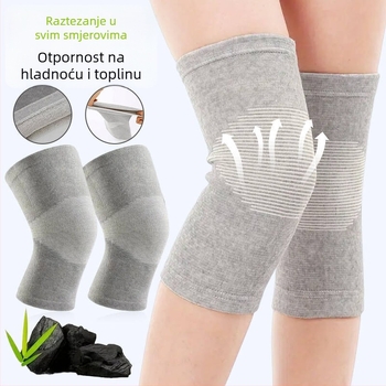 Zaštita koljena s četverostrukom elastičnošću i bambusovim ugljenom — topla, visoko-elastična kompresijska zaštita za badminton i druge sportove