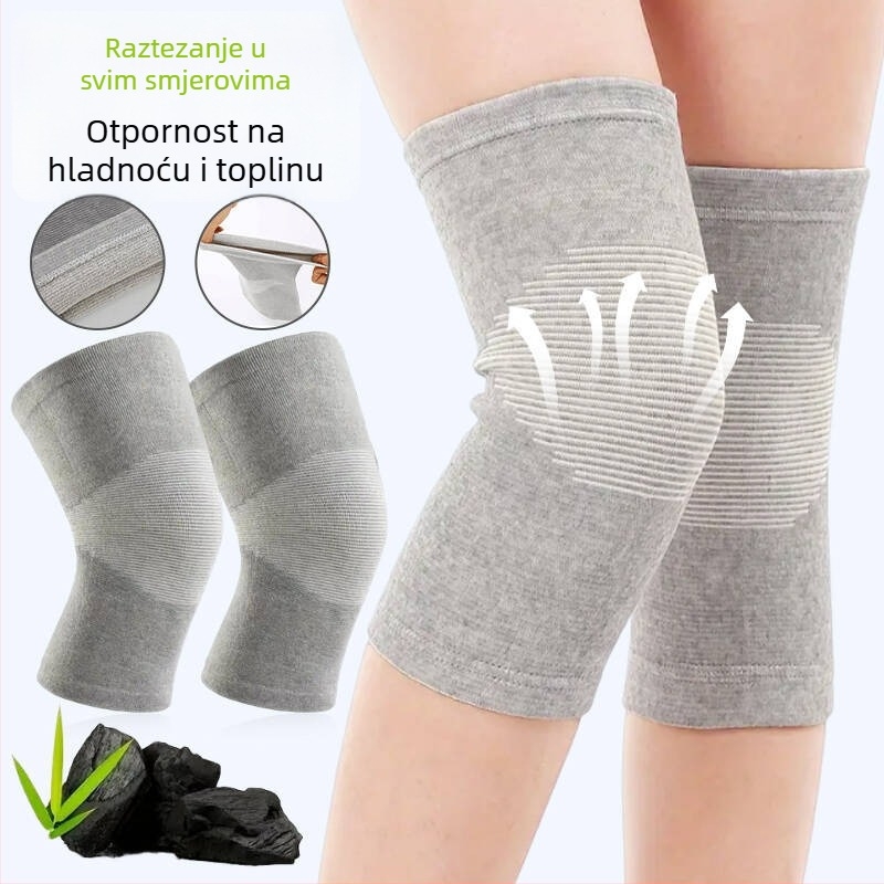 Zaštita koljena s četverostrukom elastičnošću i bambusovim ugljenom — topla, visoko-elastična kompresijska zaštita za badminton i druge sportove