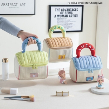 Kozmetička torbica s dizajnom Cute House za djevojčice, putovanjima prilagođena, velika kapaciteta; materijal: Drugi; marka: Druga; funkcija: Druga; spol: Žensko; svakodnevno korištenje