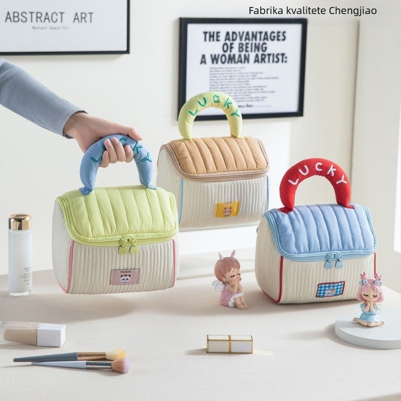 Kozmetička torbica s dizajnom Cute House za djevojčice, putovanjima prilagođena, velika kapaciteta; materijal: Drugi; marka: Druga; funkcija: Druga; spol: Žensko; svakodnevno korištenje