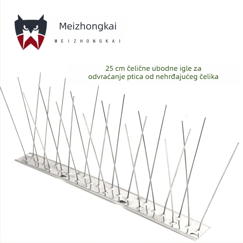 Meizhongkai čelične ptičje šipke za vanjsku krovu i balkon – ptičje repelentne šipke, izdržljive