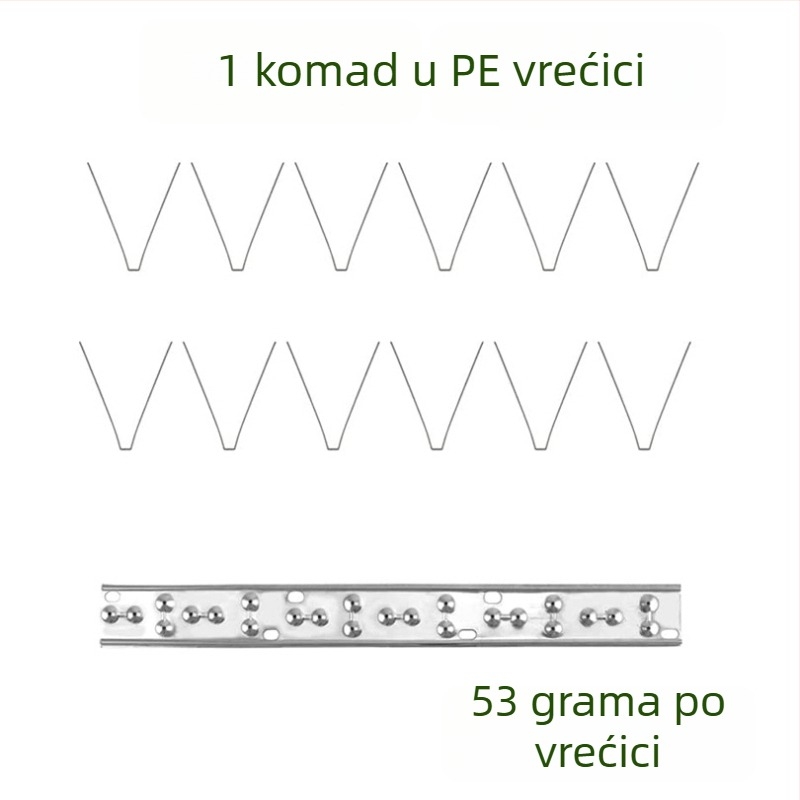 Meizhongkai čelične ptičje šipke za vanjsku krovu i balkon – ptičje repelentne šipke, izdržljive
