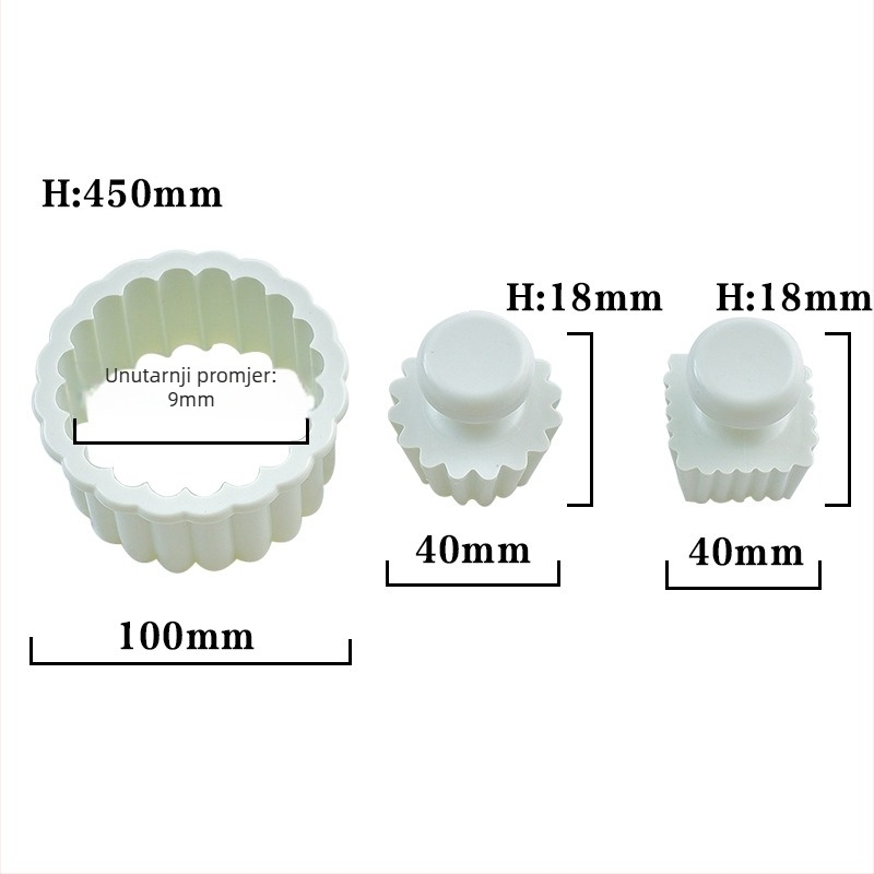Kalup za kekse, Fruit Tower Mould serija, Nepravilog oblika, Ugljikova čelika, 2024