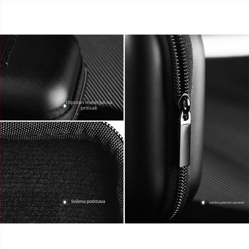 Kutija za pohranu slušalica – EVA kvadratna kutija za slušalice, USB flash drive i memorijske kartice