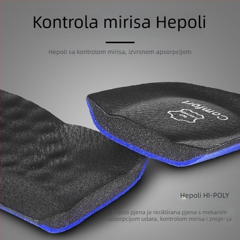 Kožni ulošak – upija znoj, prozračan, antibakterijski za udobnost u cipelama od prave kože, tenisicama, čizmama i casual cipelama (cjeloviti ulošak, model 5029)