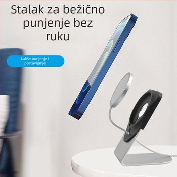 Stalak za bežično punjenje od aluminijske legure za Apple iPhone, stolna upotreba