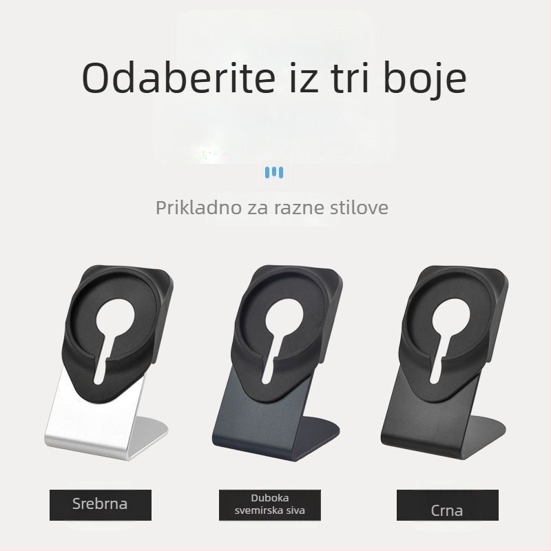 Stalak za bežično punjenje od aluminijske legure za Apple iPhone, stolna upotreba