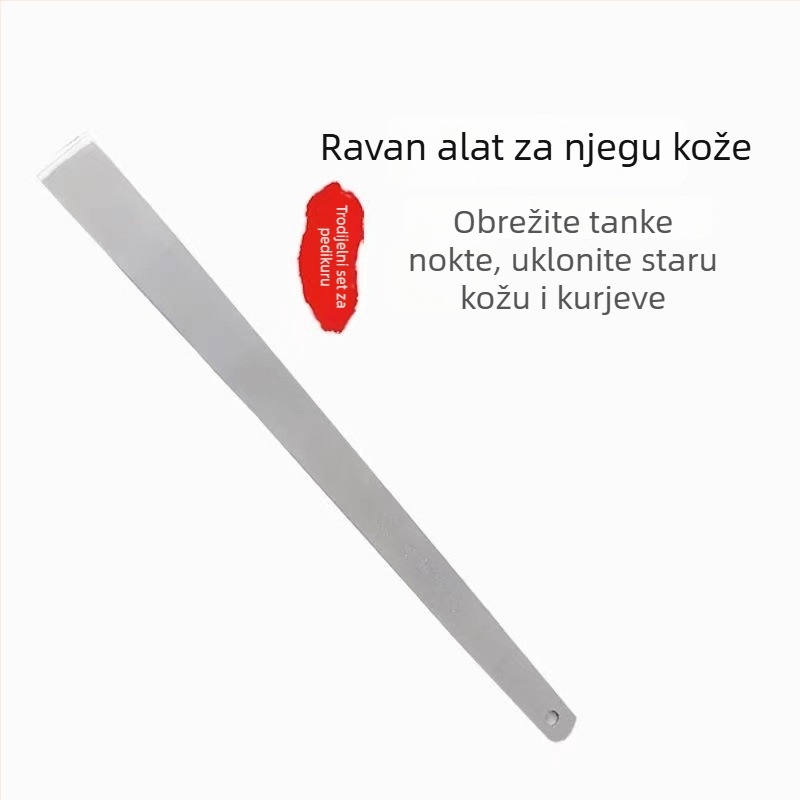 Trodjelni set za pedikuru od nehrđajućeg čelika – alati za uklanjanje mrtve kože i žuljeva, kućni pedikurni set