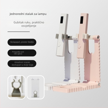 360° okretni stalak za nokte — višenamjenski držač za telefon i UV/Lampa za nokte, prijenosno ABS, 53.9 g