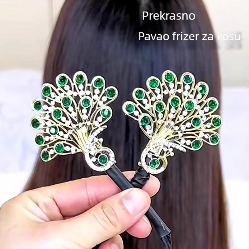 Klip za kosu od velura, twist clip, šifra B10267, proljeće 2025, pastoralni stil.