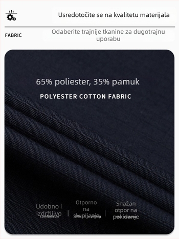 Muške radne hlače s višestrukim džepovima, otporne na kidanje, poliestersko vlakno 65% uz podlogu od pamuka 35%, proljeće–jesen 2025, za tvornicu/radionicu