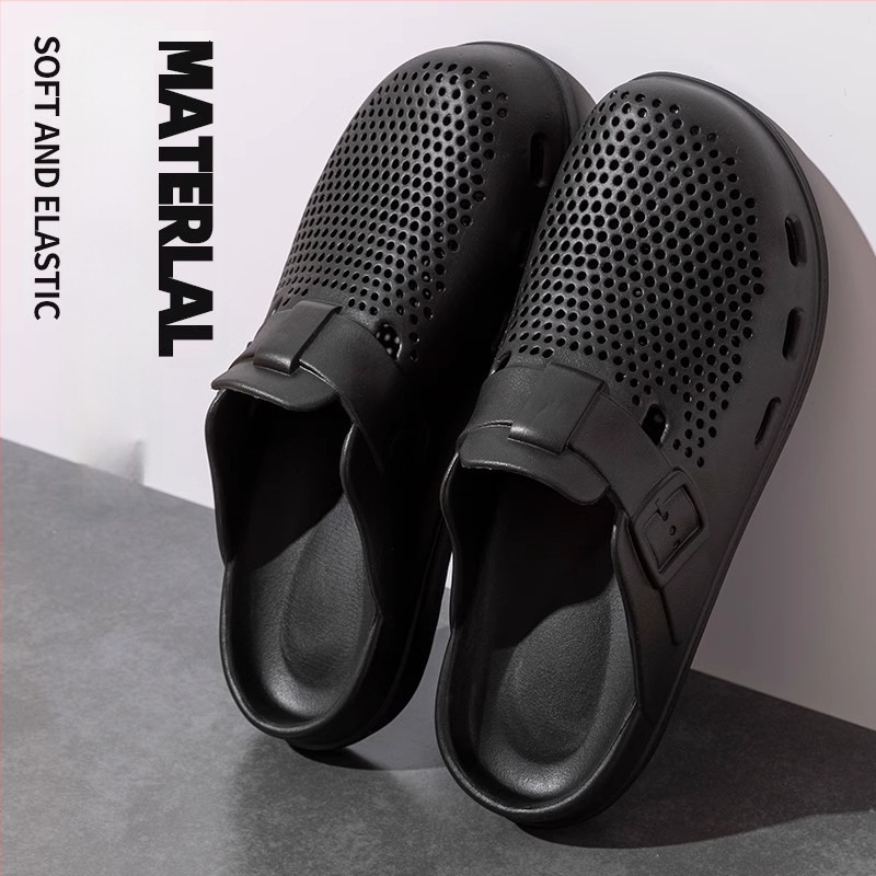 Muške EVA sandale s Toe Cap, Slip-On, protuklizne, injekcijsko oblikovane