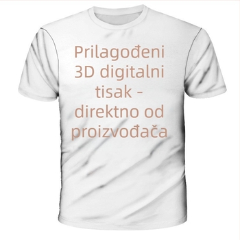 Muška majica s kratkim rukavima, poliester, uski kroj, okrugli izrez, geometrijski print