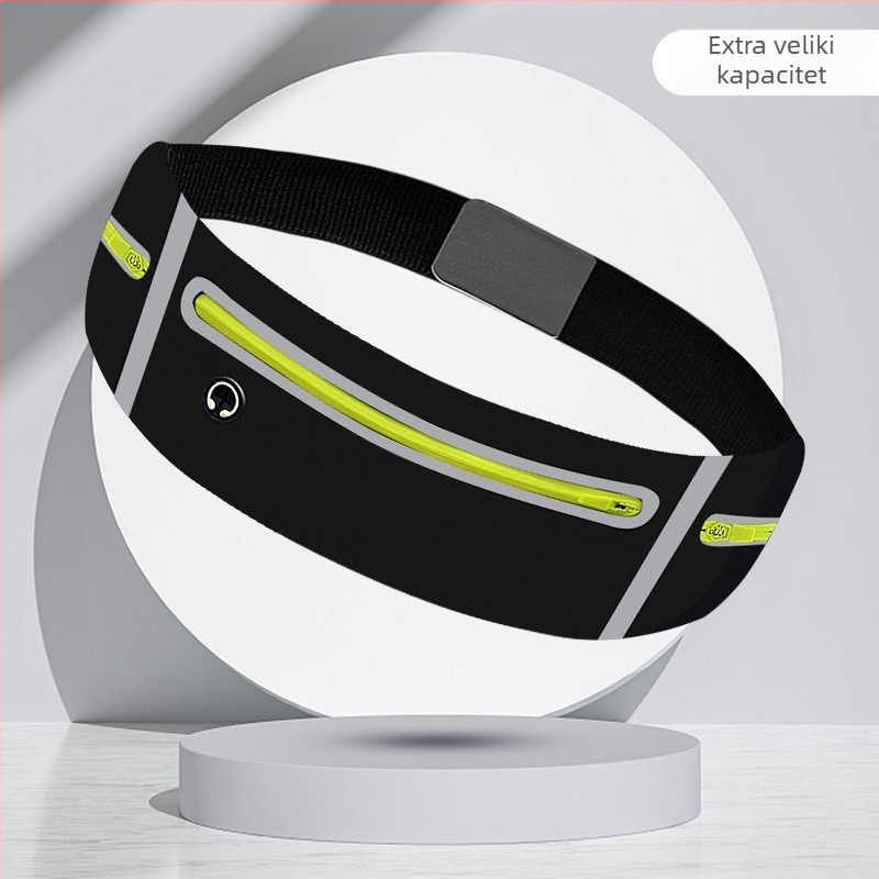 Sportska torbica za traku za trčanje, ultralak dizajn, poliester, podstava od najlona, jednobojna boja, pogodna za vanjske sportove