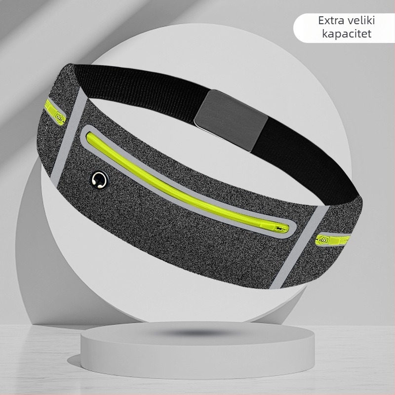 Sportska torbica za traku za trčanje, ultralak dizajn, poliester, podstava od najlona, jednobojna boja, pogodna za vanjske sportove