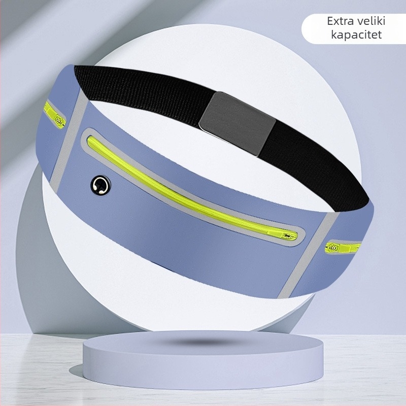 Sportska torbica za traku za trčanje, ultralak dizajn, poliester, podstava od najlona, jednobojna boja, pogodna za vanjske sportove