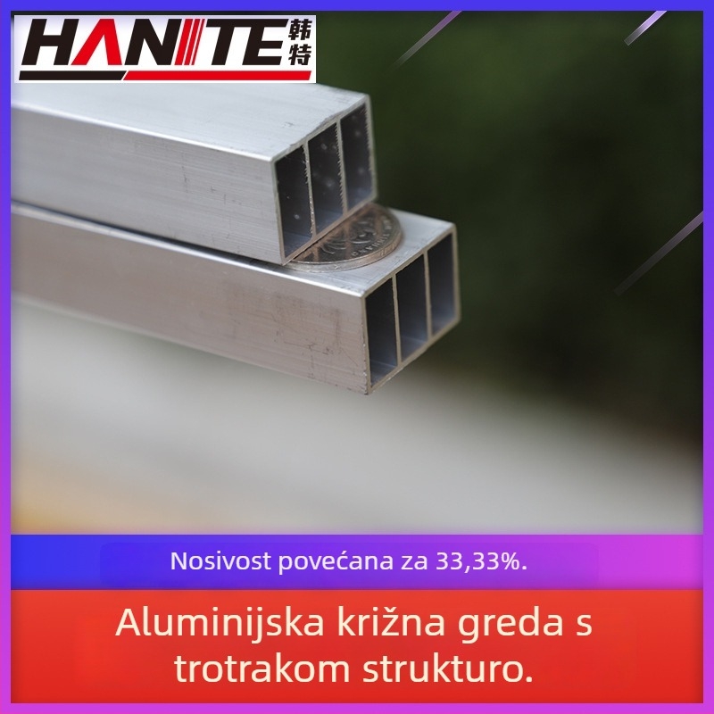 Aluminijska legura – križna greda za nosač prtljage – dodatak za modifikaciju uz mogućnost prilagodbe obrade