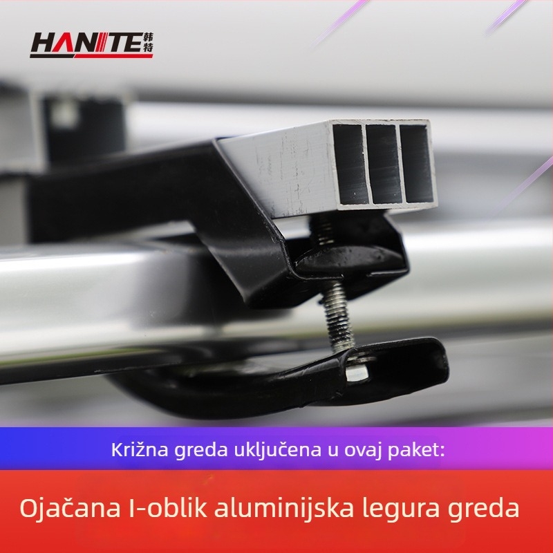 Aluminijska legura – križna greda za nosač prtljage – dodatak za modifikaciju uz mogućnost prilagodbe obrade