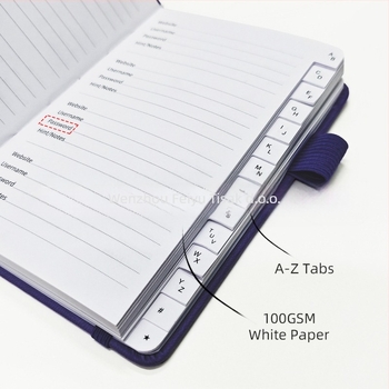 Bilježnica Feiyu s kućištem od umjetne kože, zaključavajuće žičano vezivanje, 68 stranica, offset papir 100 g/m², kreativan stil