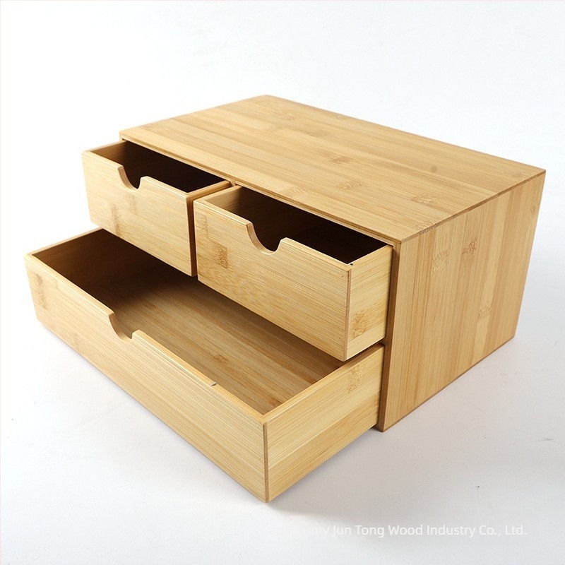 Juntong drveni organizator za stolnu površinu, kvadratni dizajn, moderan minimalistički stil, za organizaciju dokumenata