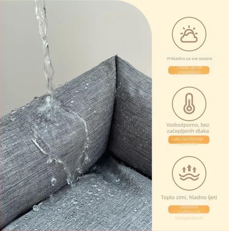 Ležaljka za psa - Oxford platno, vodootporna, četiri sezone, gnijezdo za kućne ljubimce