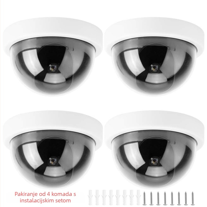 Kamera za simulaciju unutarnje/vanjske, ABS plastika, napajanje 3.3V, bez bušenja, pakiranje od 4 komada