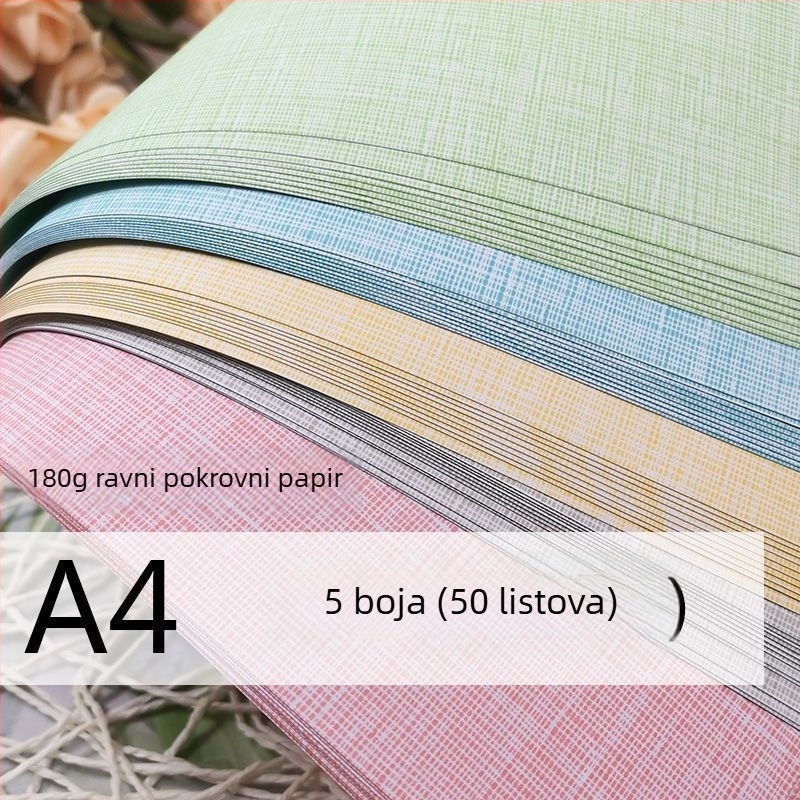 Papir za korice s platnenom uzorkom, 180 g/m², Papir za tisk za korice knjiga