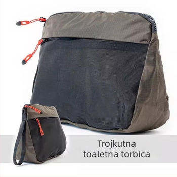 Torbica za higijenu – japanskog stila, ultralakа, vodootporna najlonska, trokuta mrežasti pretinac, za vanjska putovanja