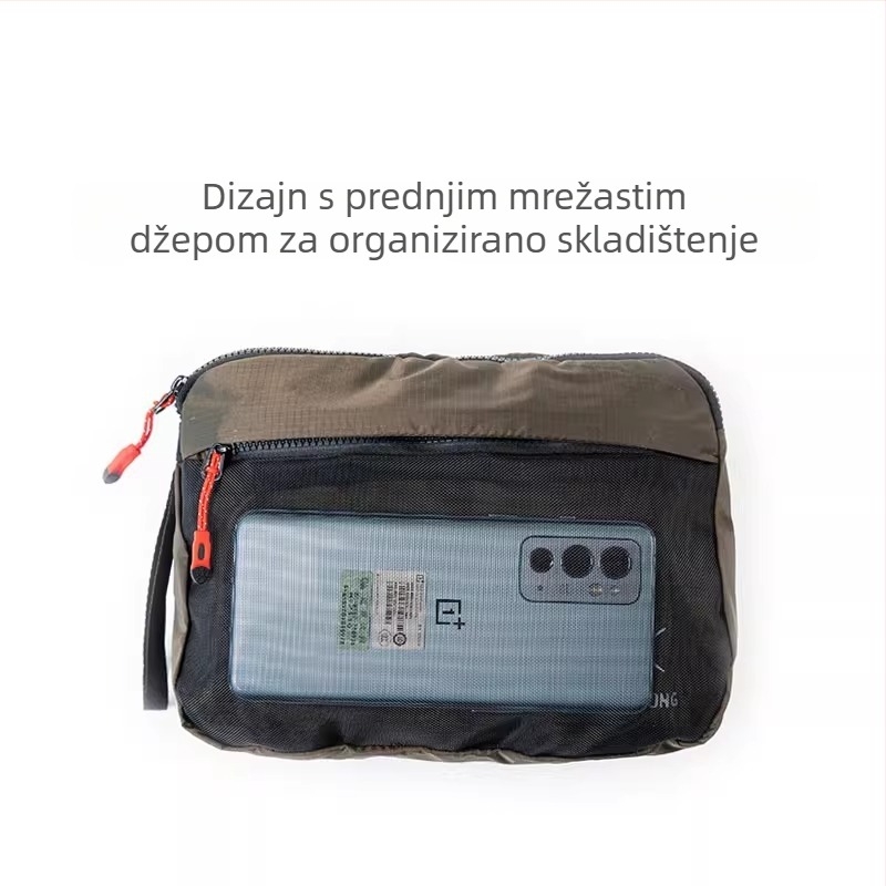 Torbica za higijenu – japanskog stila, ultralakа, vodootporna najlonska, trokuta mrežasti pretinac, za vanjska putovanja