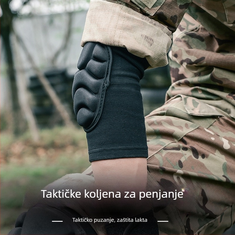 Set štitnika za koljeno i lakat za trening – debeli, protuklizni, protivudarni, poliesterska vlakna, za muškarce i žene