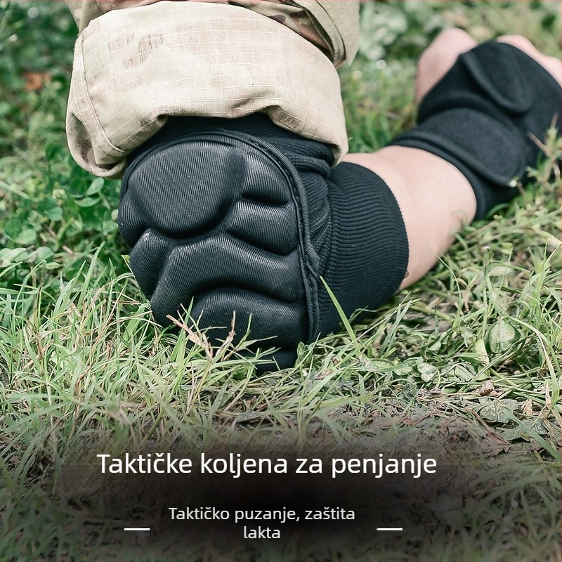 Set štitnika za koljeno i lakat za trening – debeli, protuklizni, protivudarni, poliesterska vlakna, za muškarce i žene