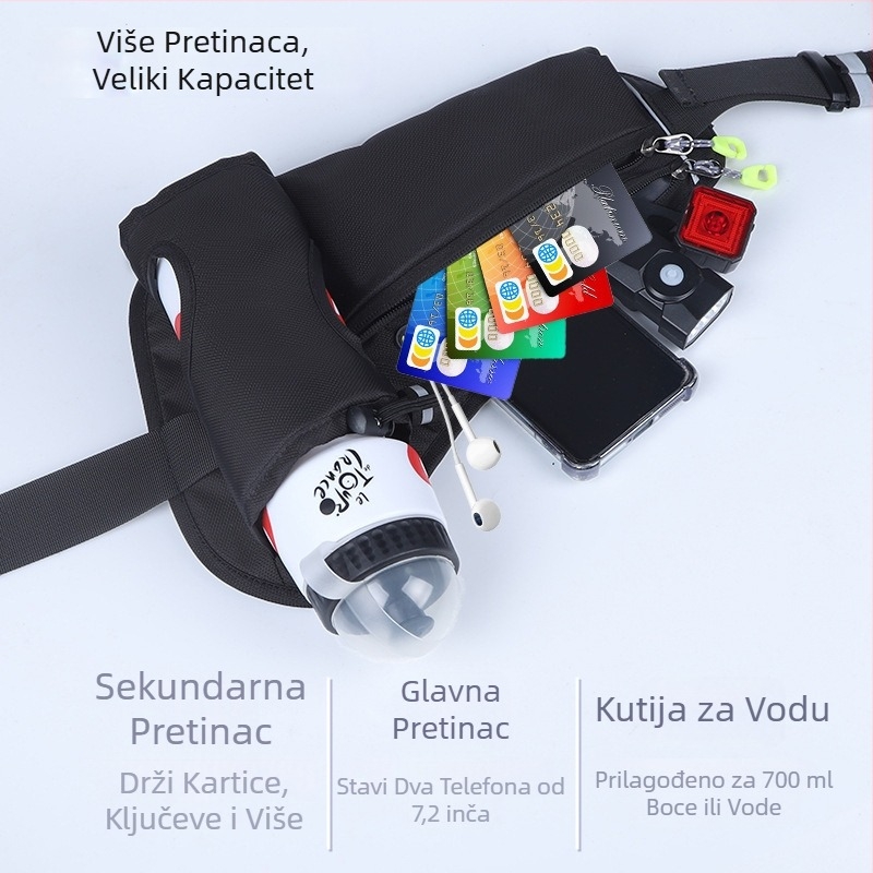 Ambusher pojasna torba za biciklizam – Nylon, Model 1252, Kapacitet 2