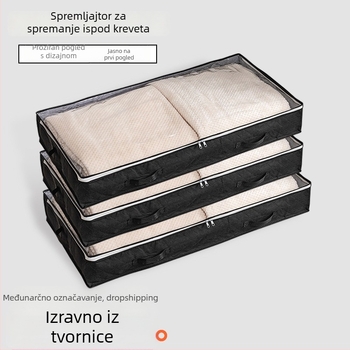 Torba za pohranu ispod kreveta od netkanog materijala, za pokrivače i odjeću, sklopiva i prijenosna, otporna na prašinu