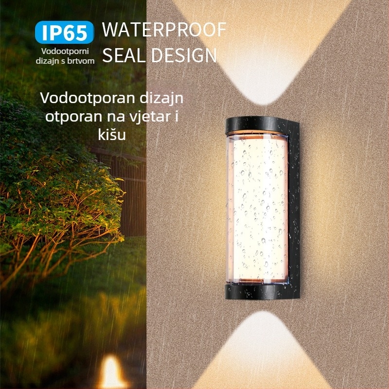 LED vanjska zidna svjetiljka s aluminijskim kućištem, IP65, 900 lm, 12/16/24 W, 3000/4000/6000 K